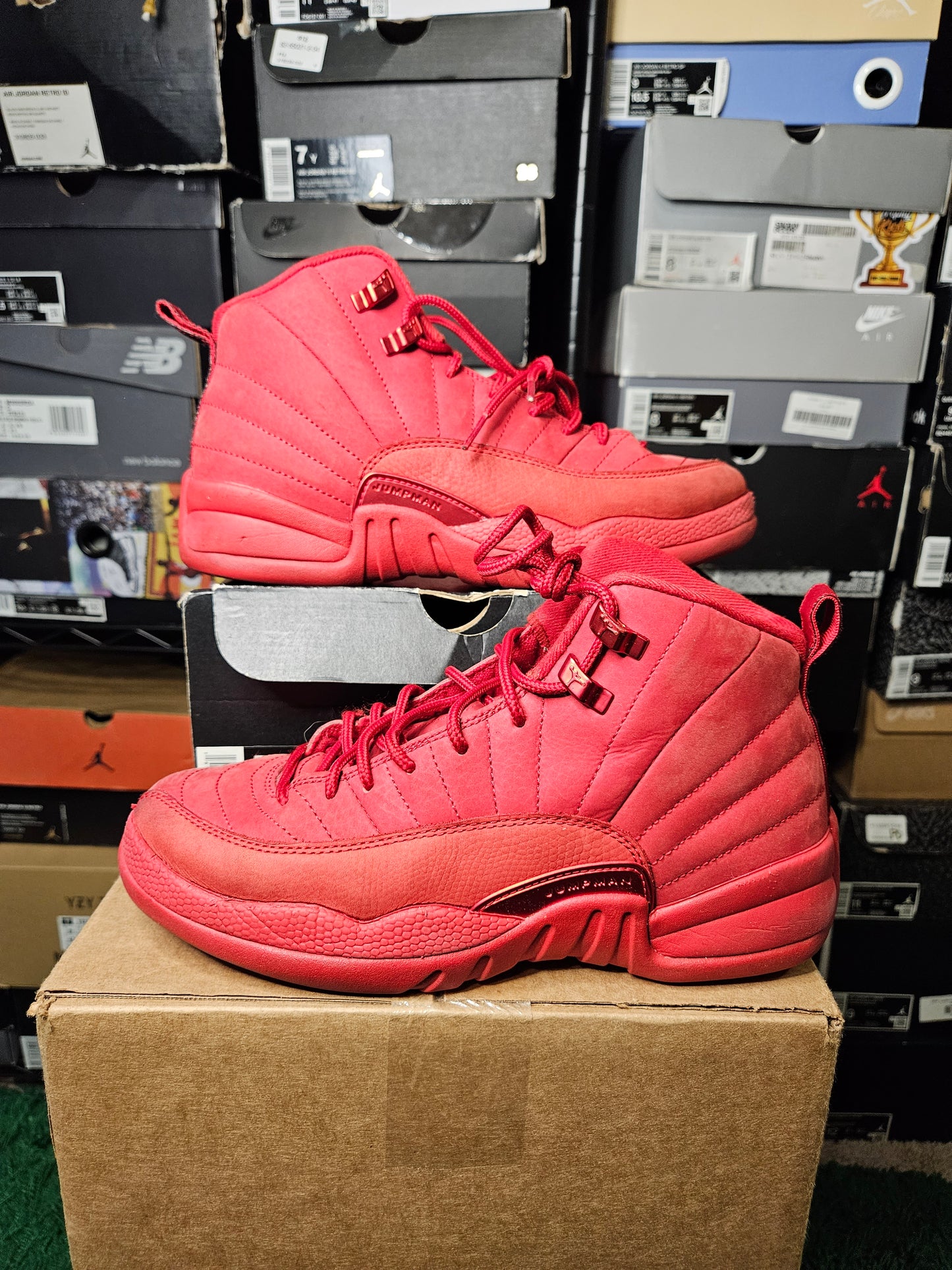 Size 7 - AJ 12 Retro Gym Red
