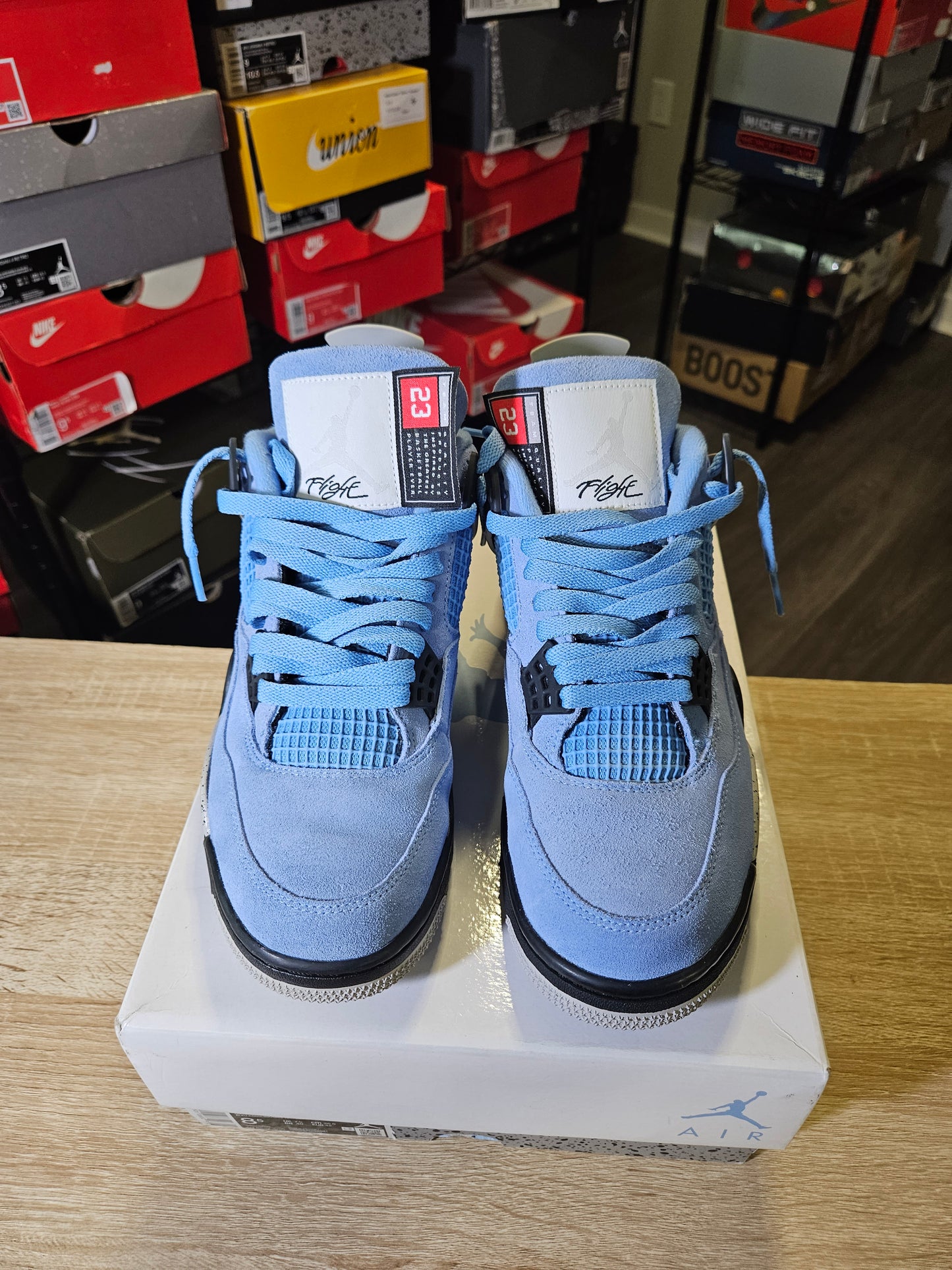 Size 8.5 - AJ 4 Retro Mid University Blue