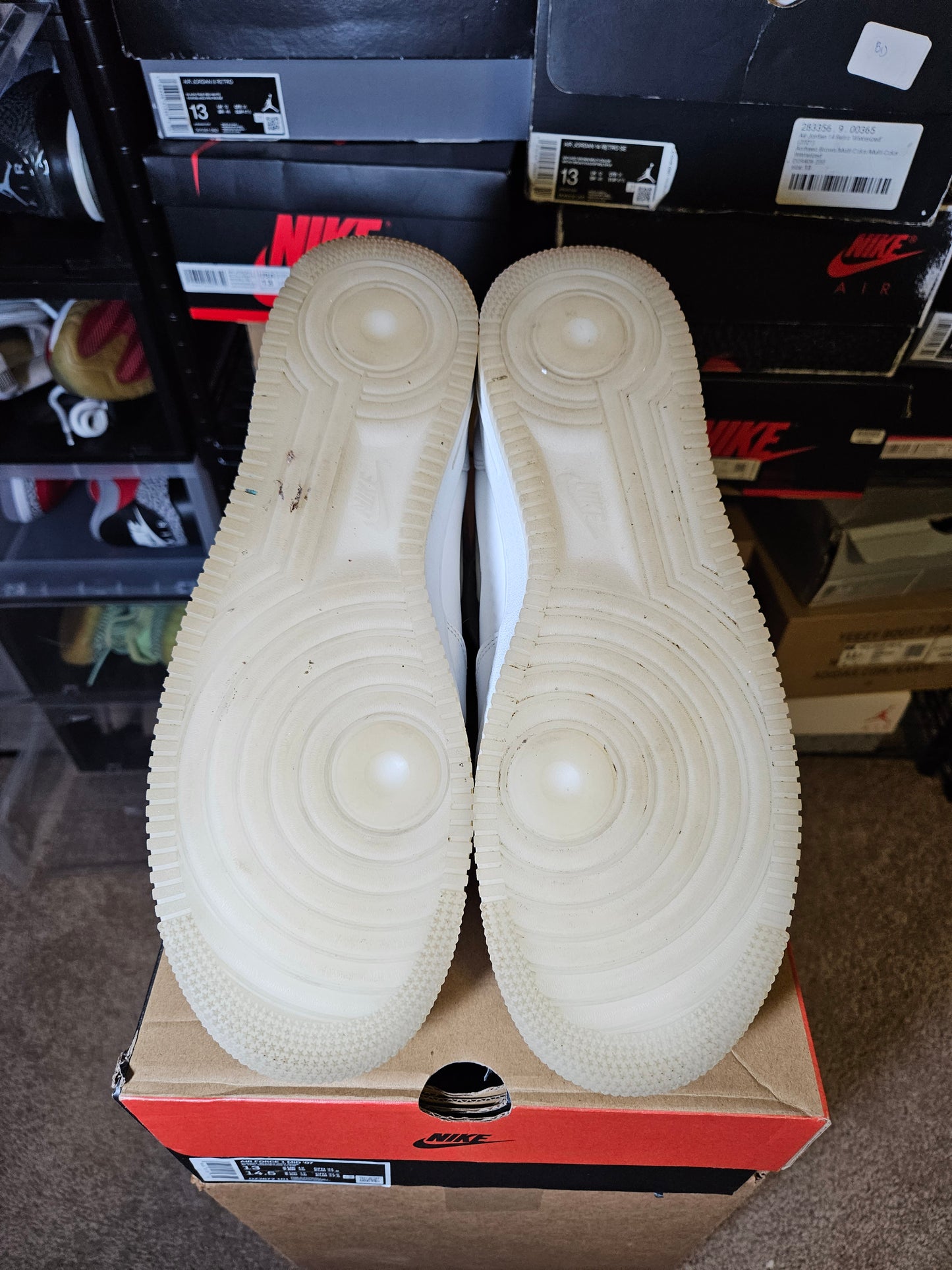 Size 13 - Air Force 1 Mid Color of the Month - Summit White
