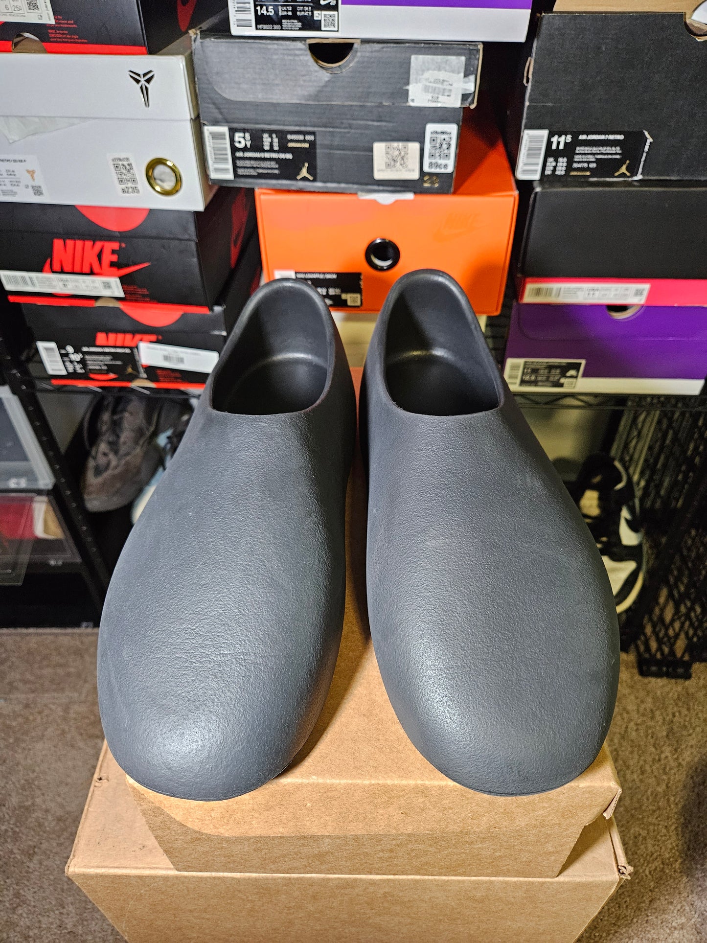 Size 14 - YZY SL-01 Men’s Black SLIPPERS