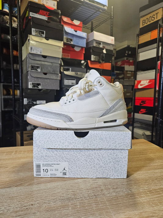 Size 10 - AJ 3 Retro SE Craft Ivory
