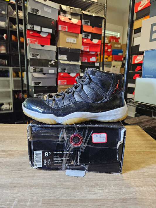 Size 9.5 - AJ 11 Retro 72-10 2015