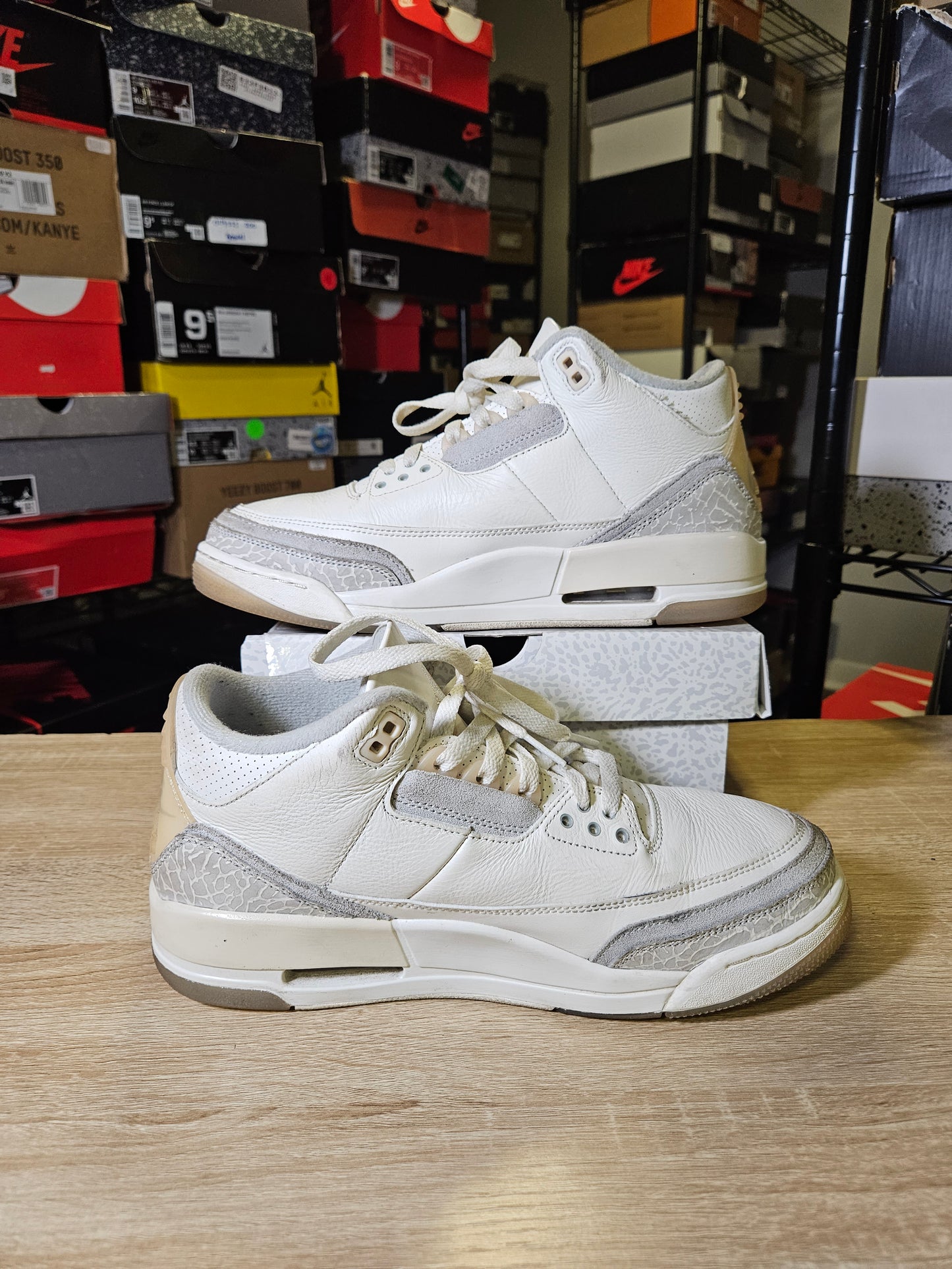 Size 9.5 - AJ 3 Retro SE Craft Ivory