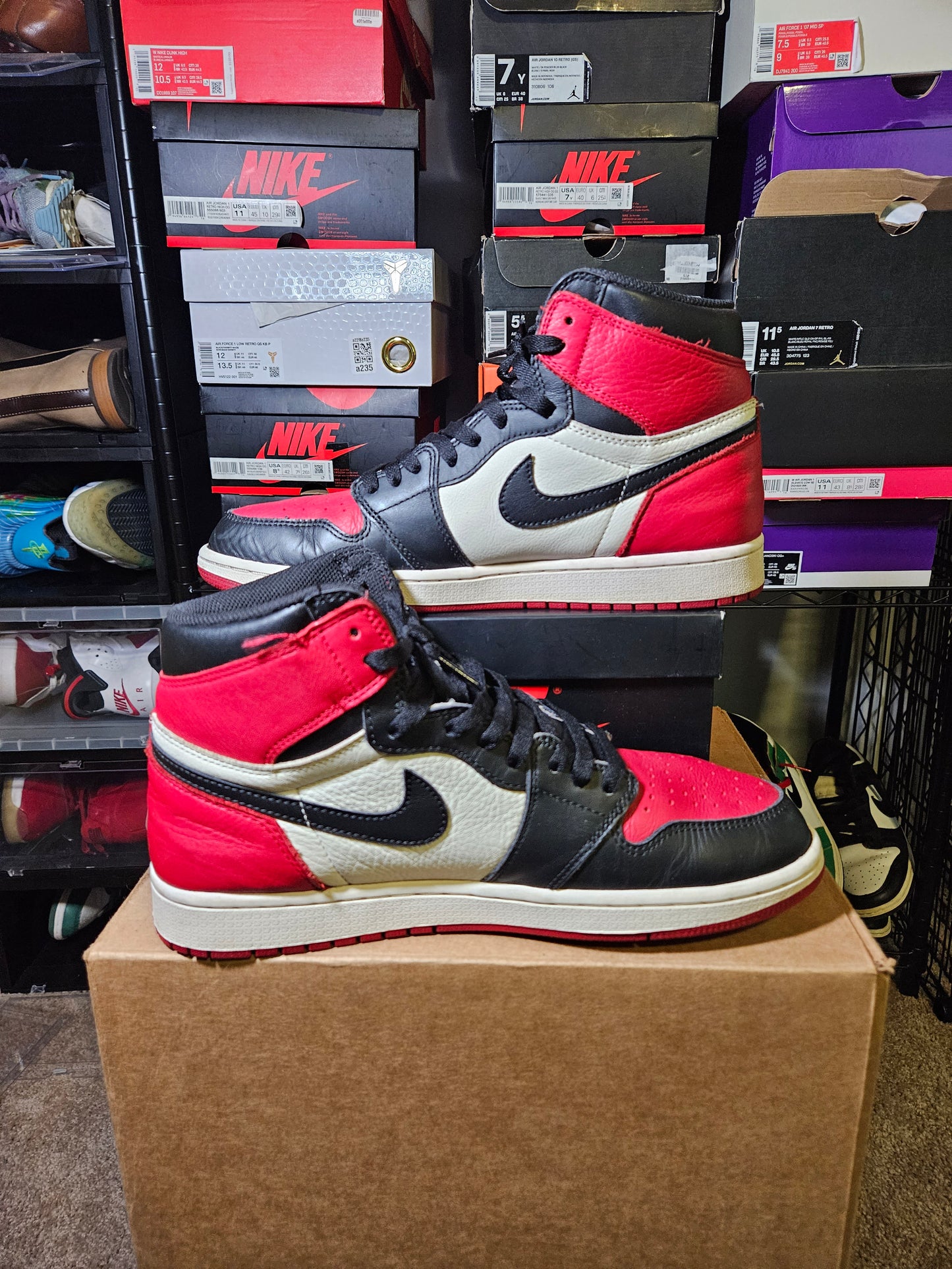 Size 10.5 - AJ 1 Retro OG High Bred Toe