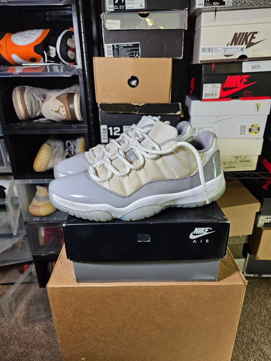 Size 9.5 - AJ 11 Retro Low Cement Grey