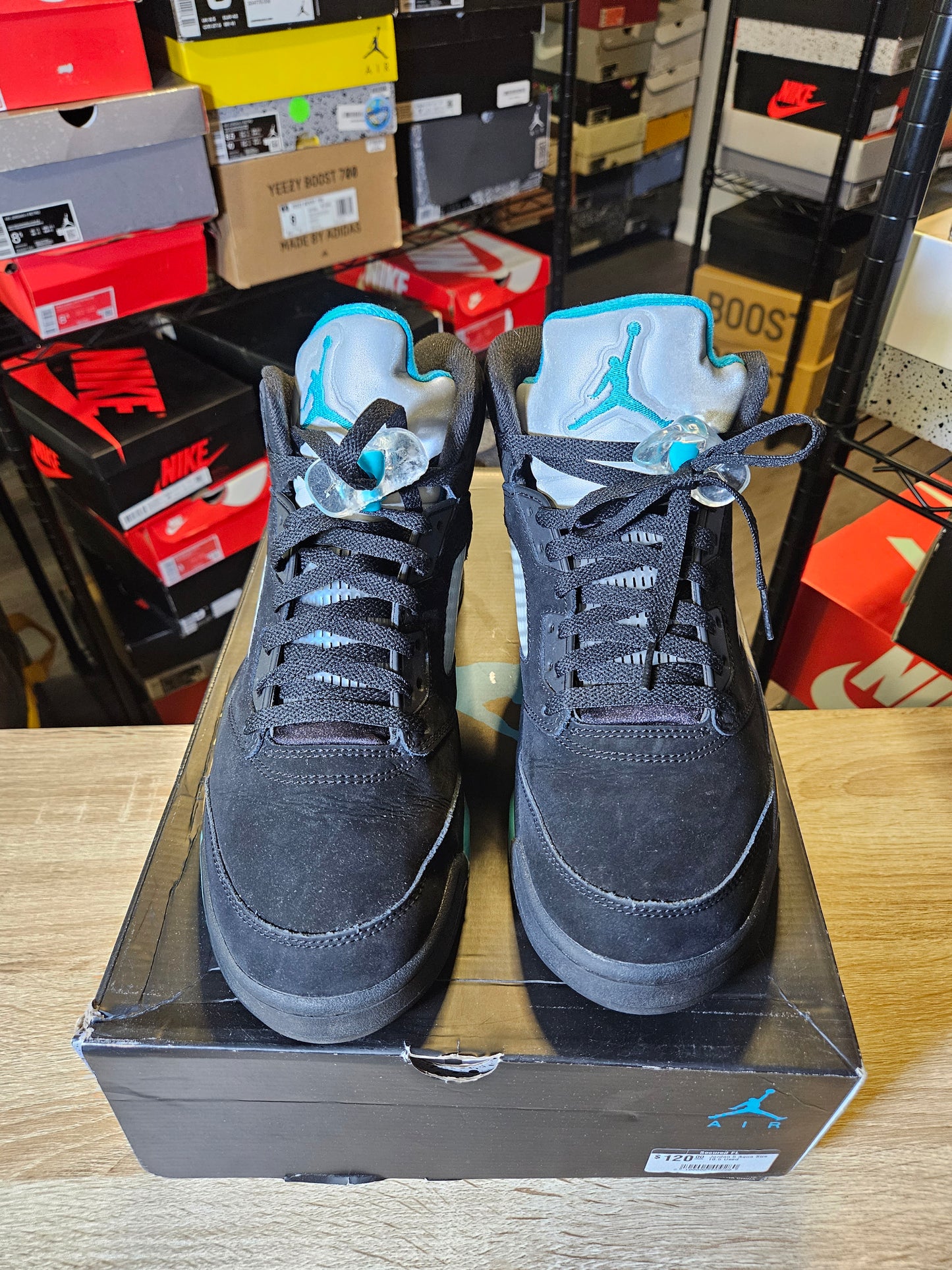Size 10.5 - AJ 5 Retro Mid Aqua