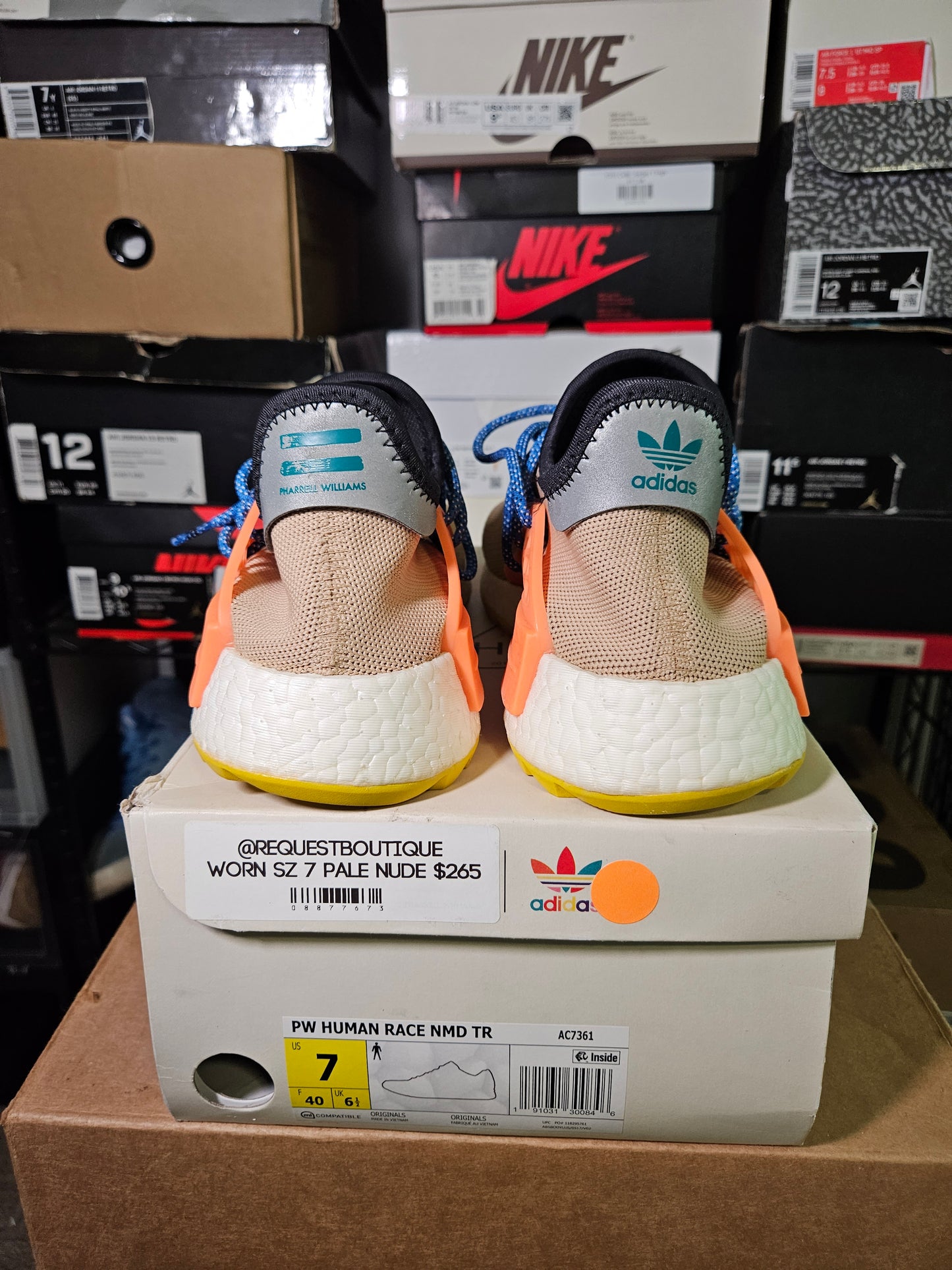 Size 7 - Pharrell x NMD Trail Human Race