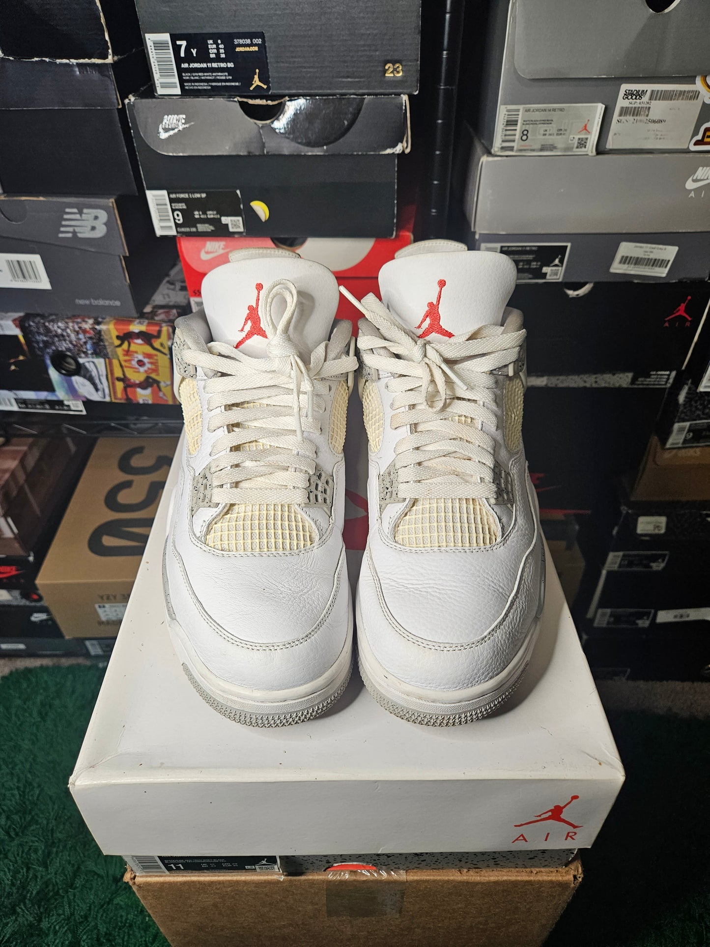 Size 11 - AJ 4 Retro Mid White Oreo