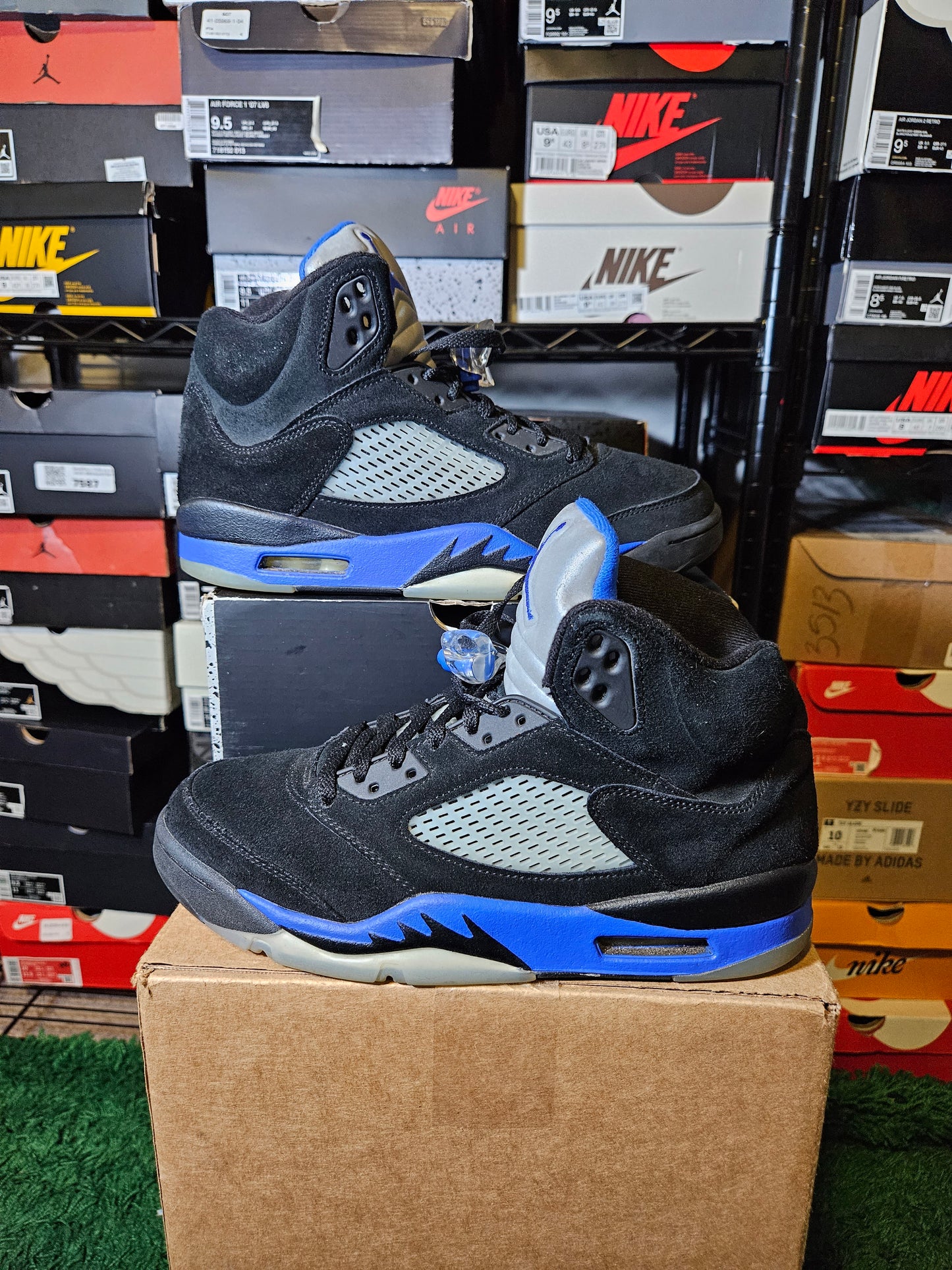 Size 9 - Jordan 5 Retro Mid Racer Blue