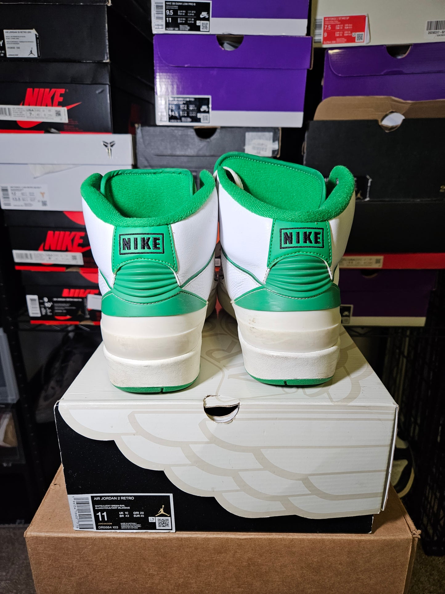 Size 11 - AJ 2 Retro Lucky Green
