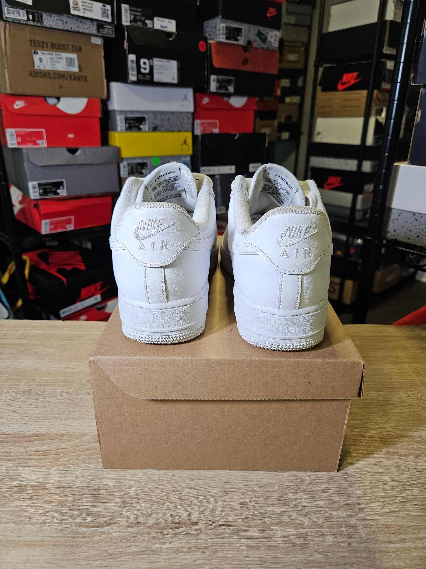 Size 10.5 - AF 1 FlyEase White