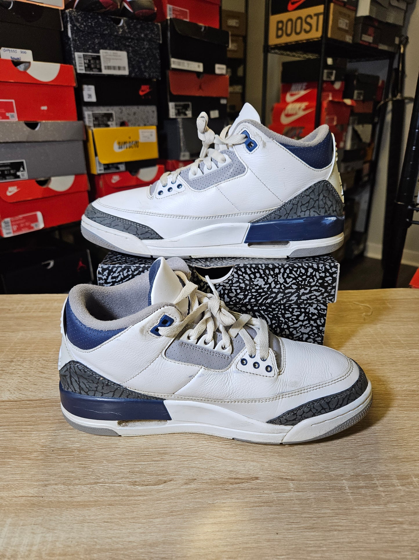 Size 8.5 - AJ 3 Retro Midnight Navy