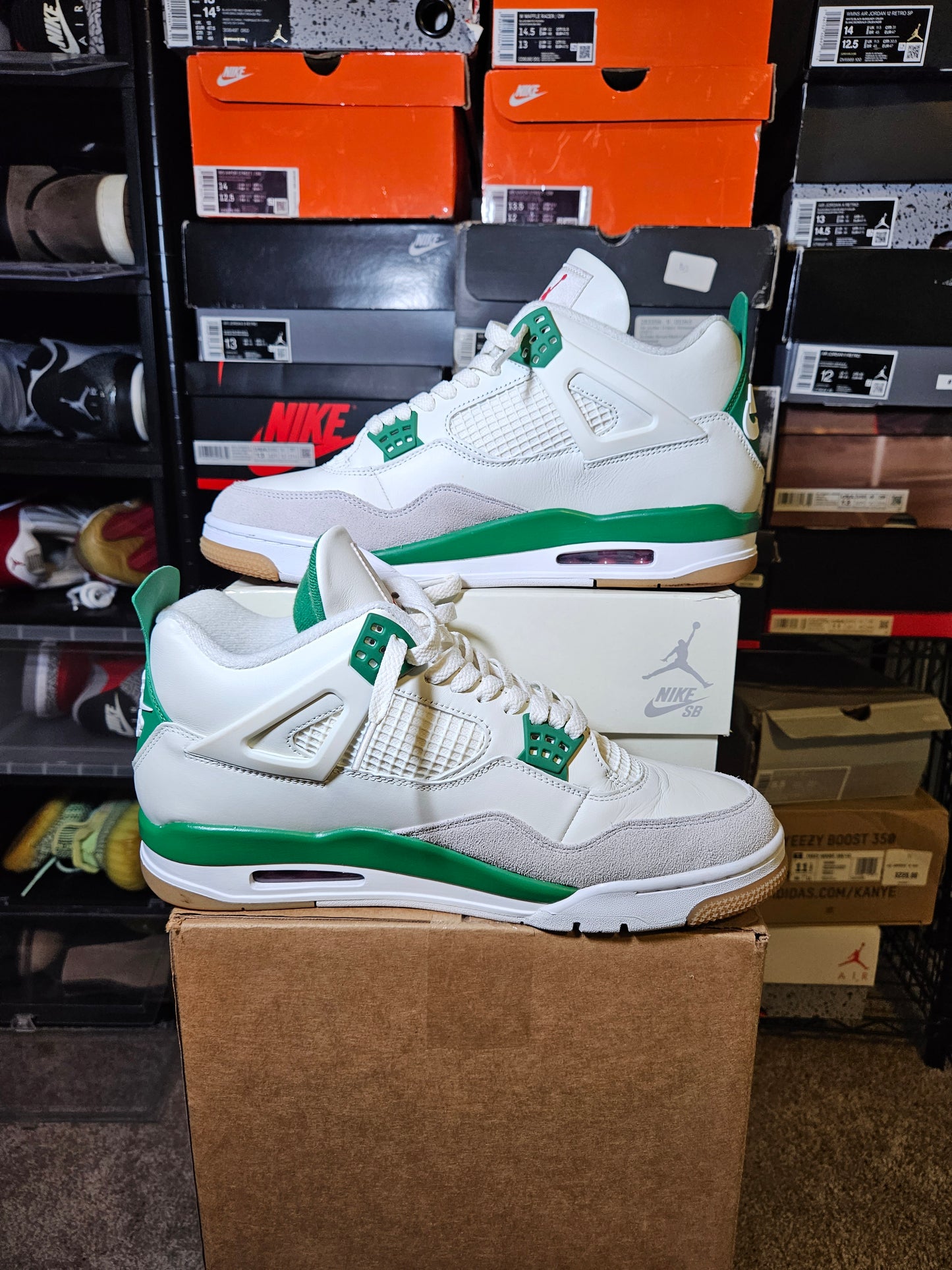 Size 12 - AJ 4 Retro SP x Nike SB Mid Pine Green