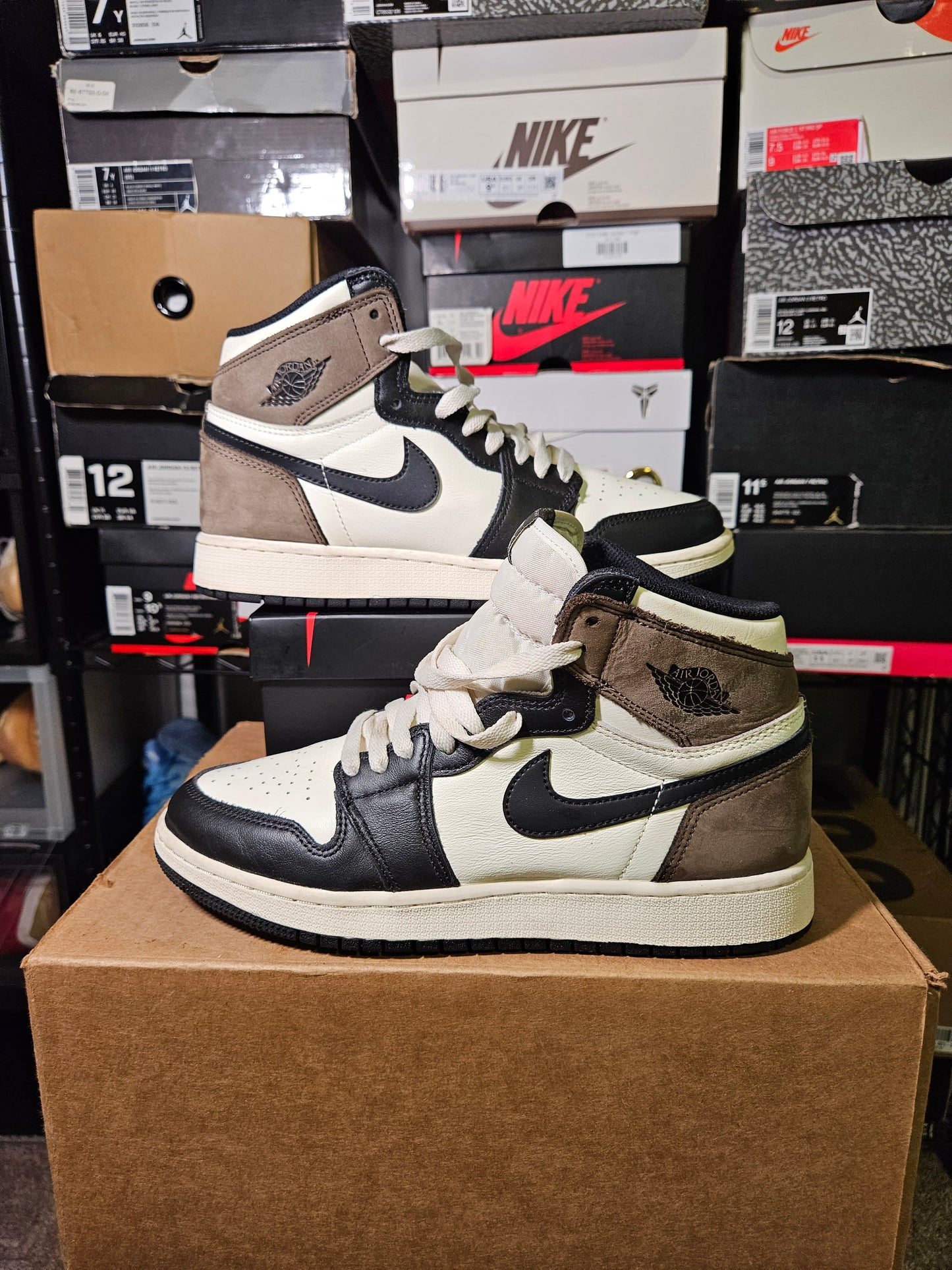 Size 7 - AJ 1 Retro OG High Dark Mocha