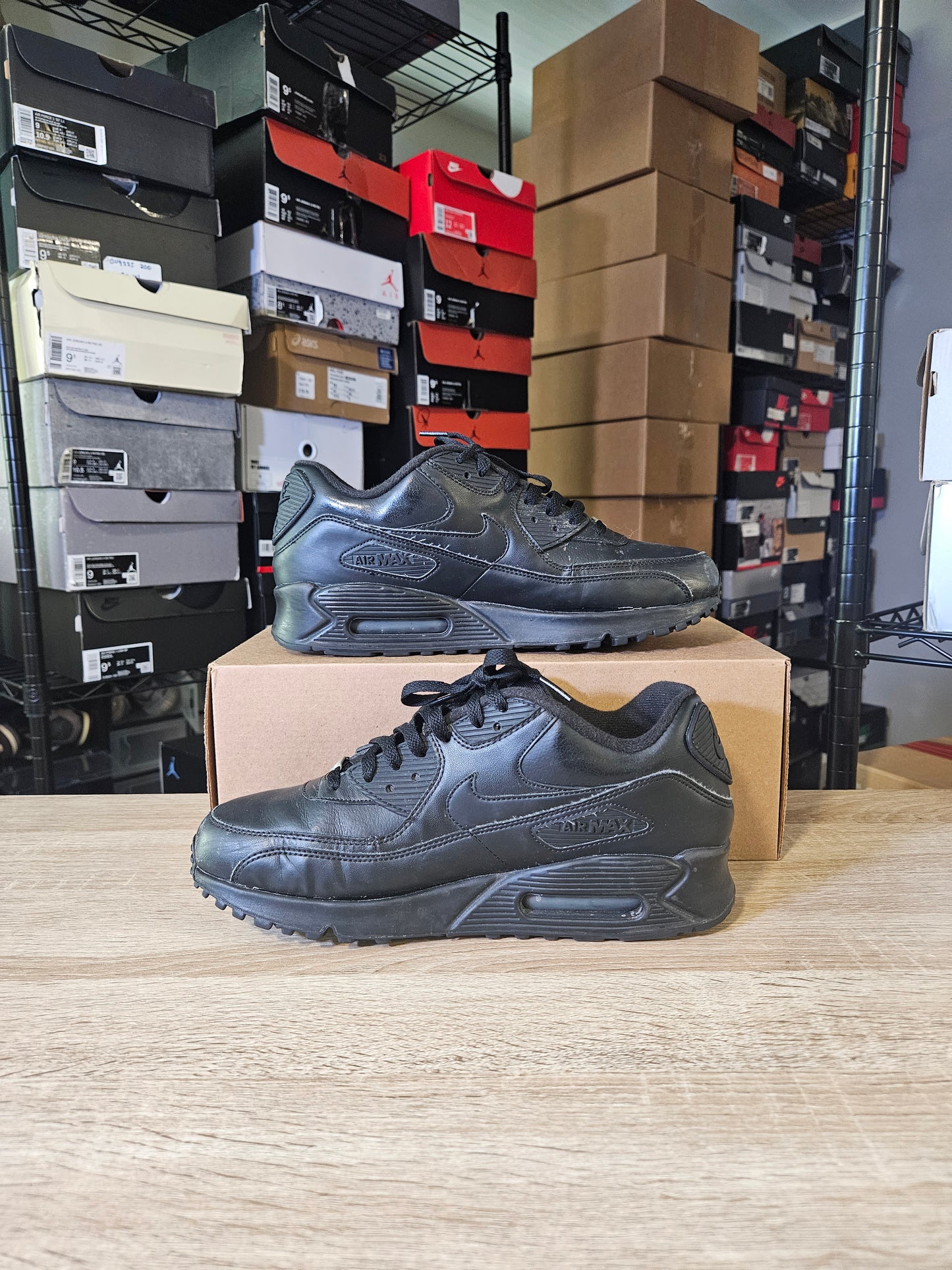 Size 10 - Air Max 90 Leather Black