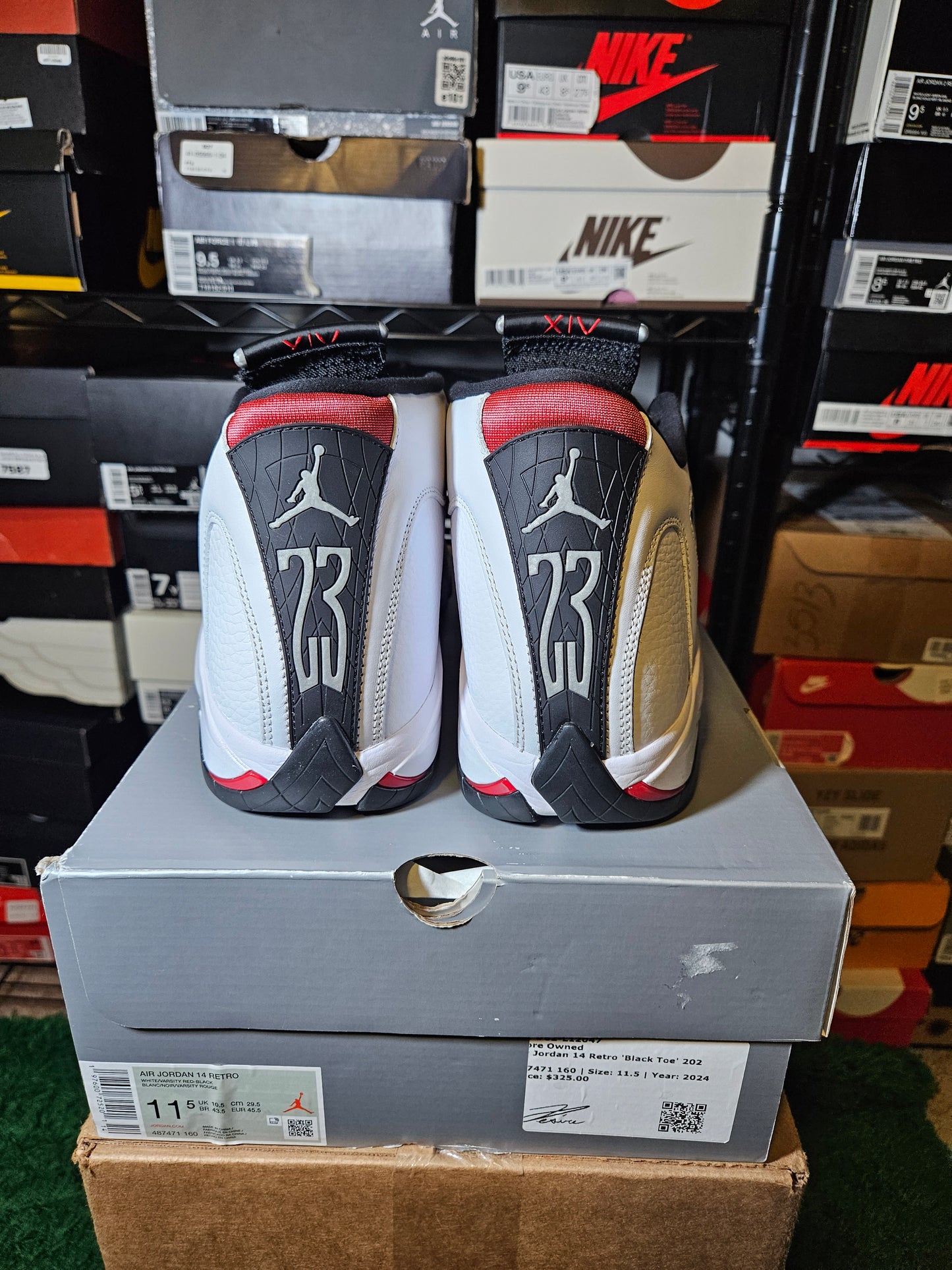 Size 11.5 - AJ 14 Retro 2024 Black Toe