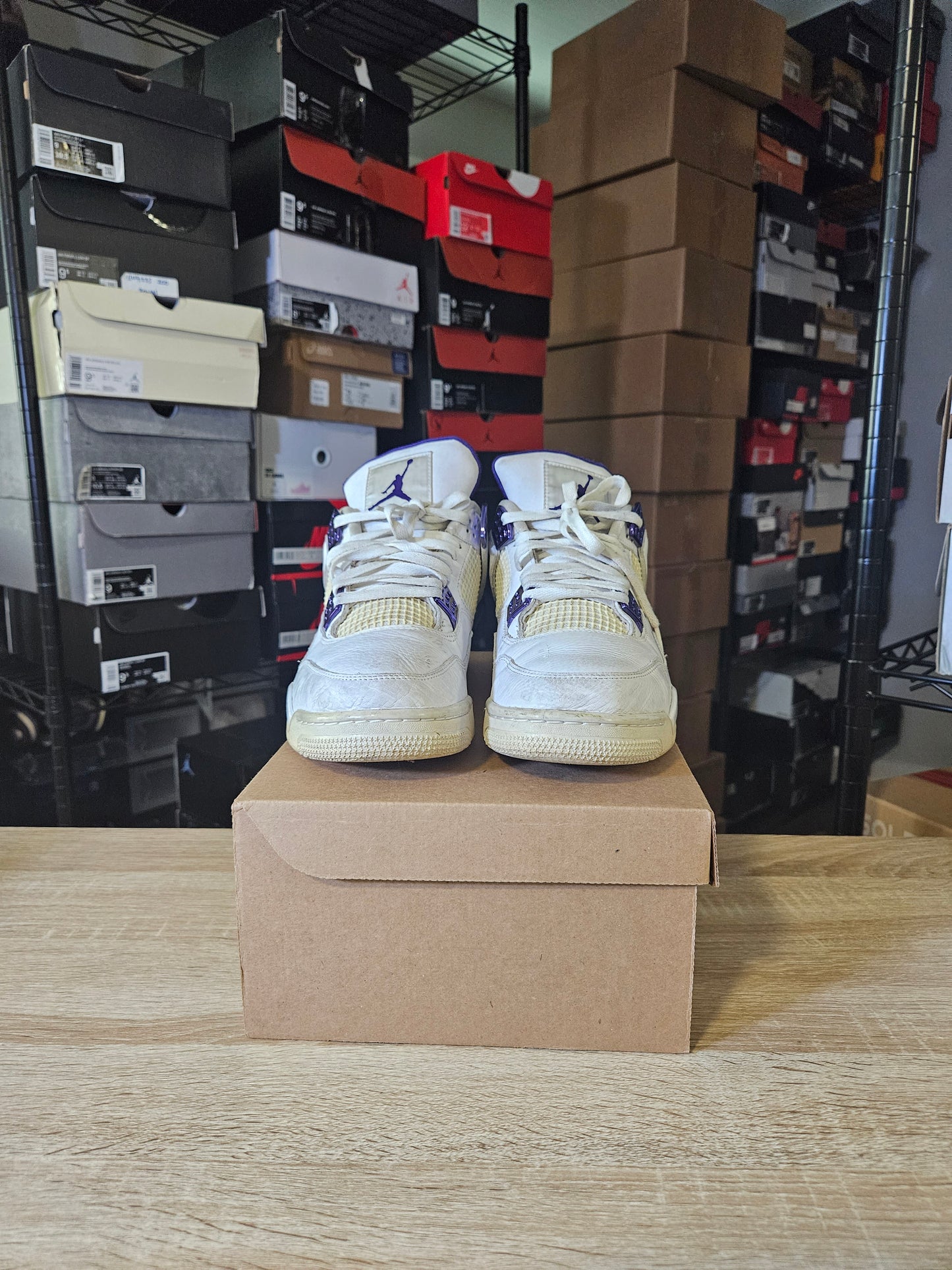 Size 11 - AJ 4 Retro Mid Purple Metallic