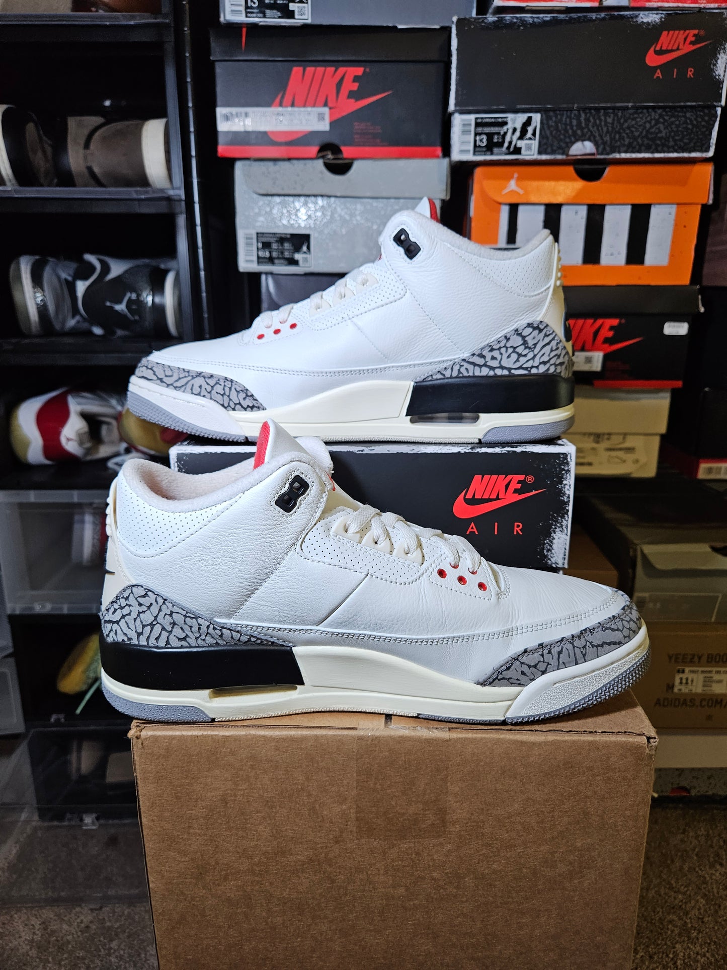 Size 11.5 - AJ 3 Retro Mid White Cement Reimagined