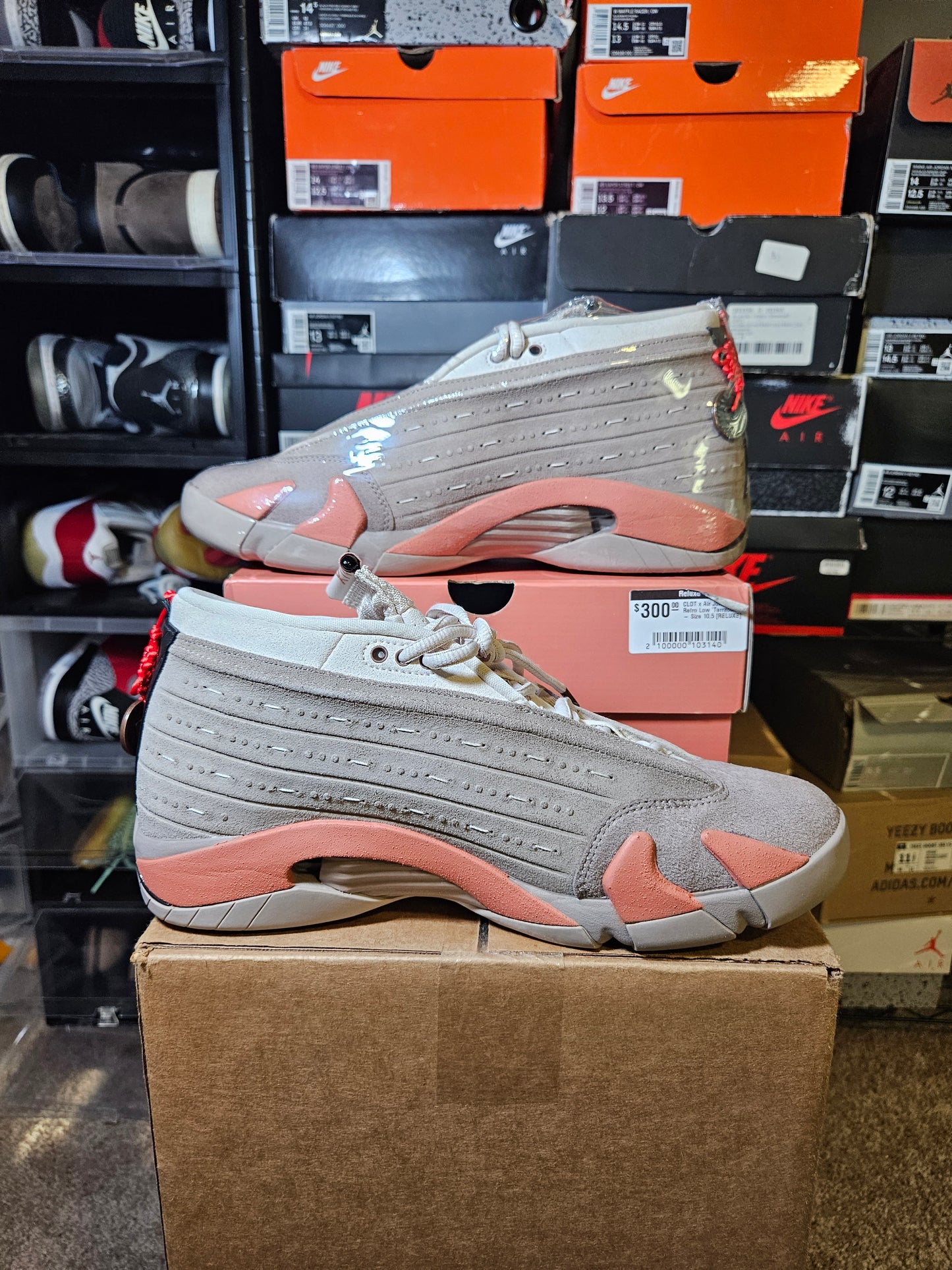 Size 10.5 - CLOT x AJ 14 Retro Low Terracotta