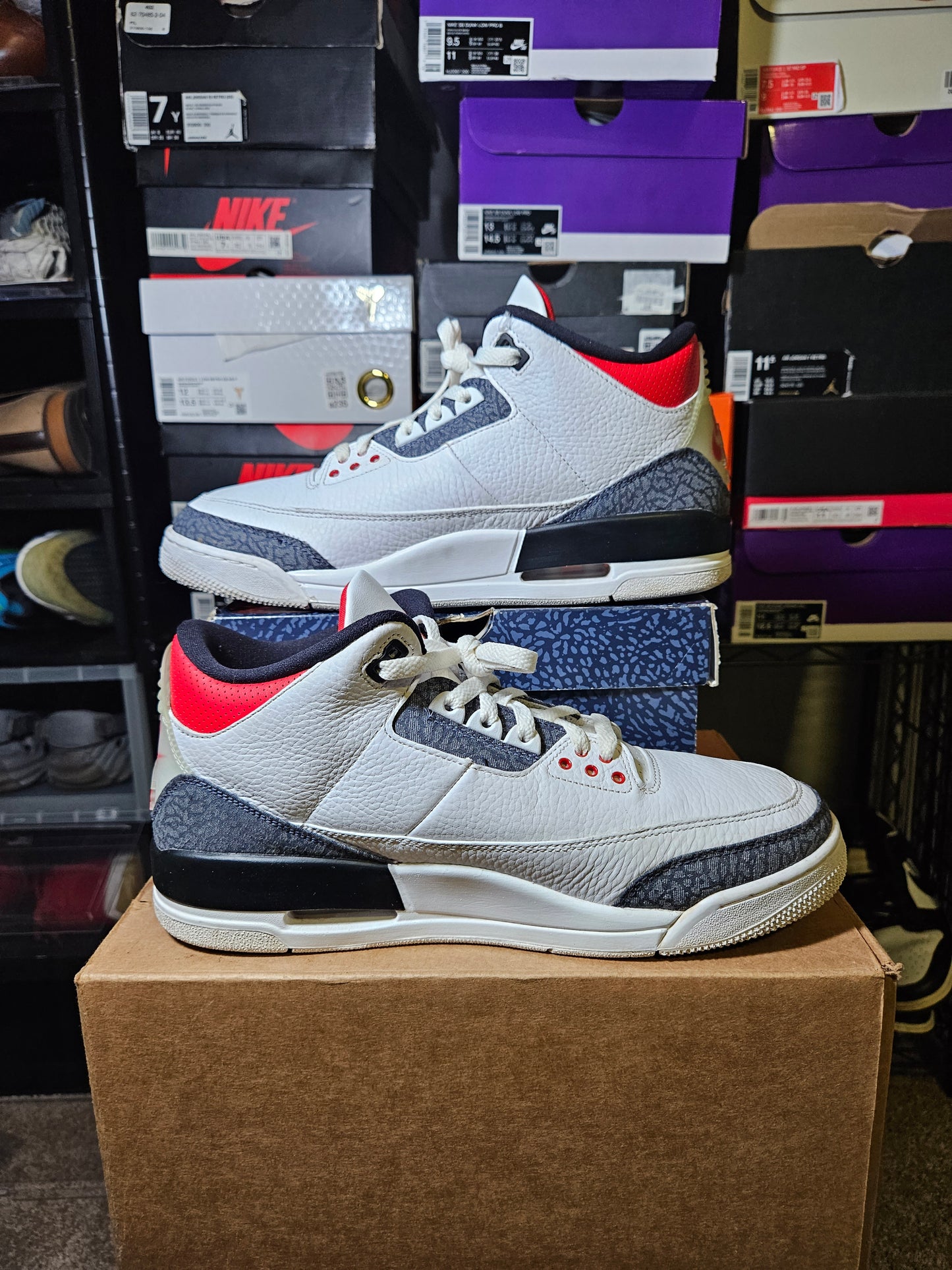 Size 11.5 - AJ 3 Retro Denim SE Fire Red 2020