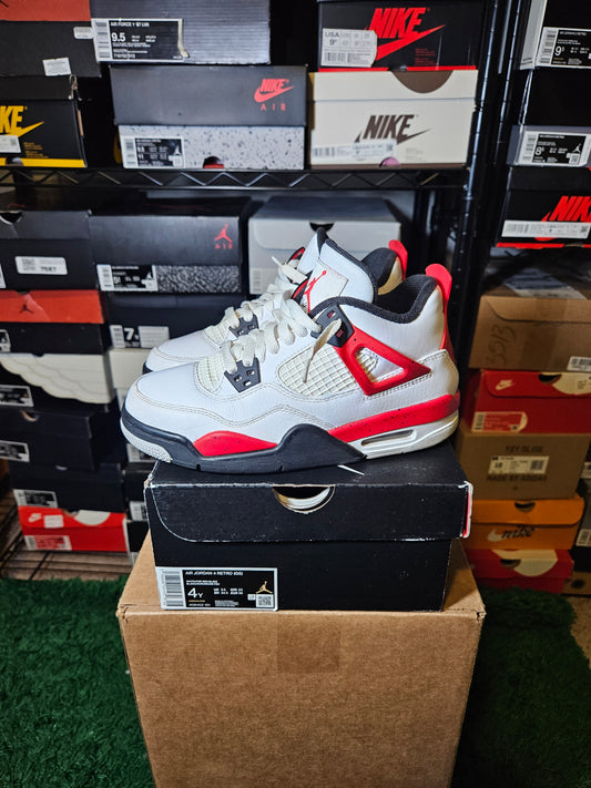 Size 4 - AJ 4 Retro Mid Red Cement