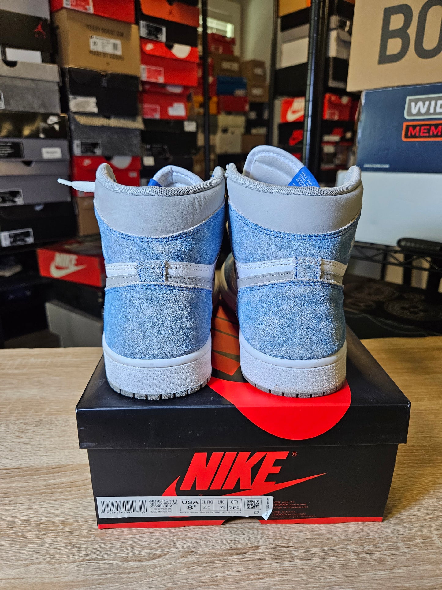 Size 8.5 - AJ 1 Retro OG High Hyper Royal