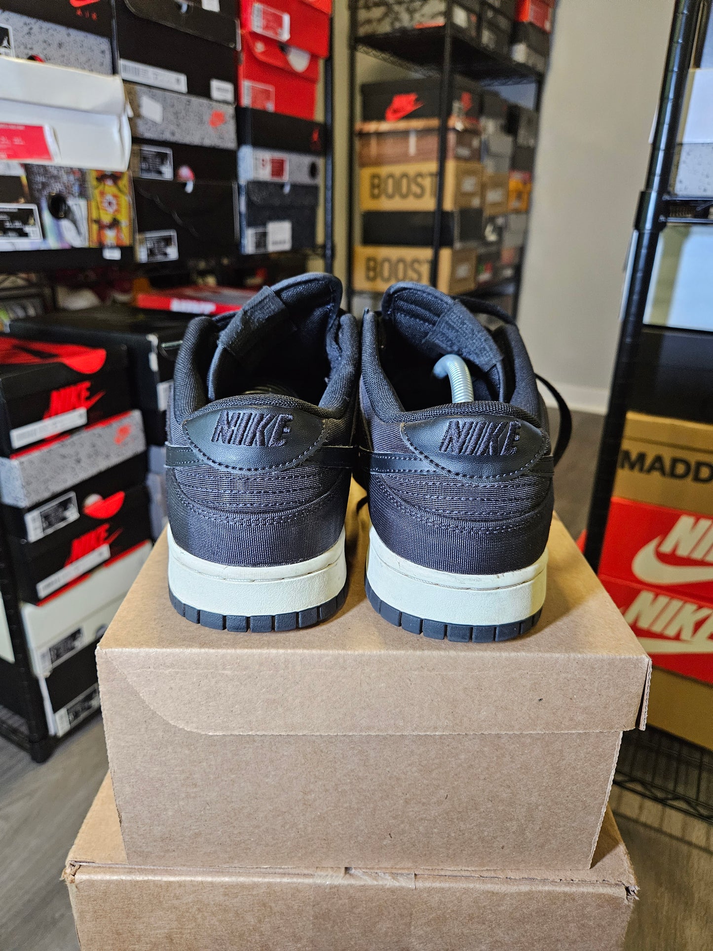 Size 11 - Dunk Low Black Canvas