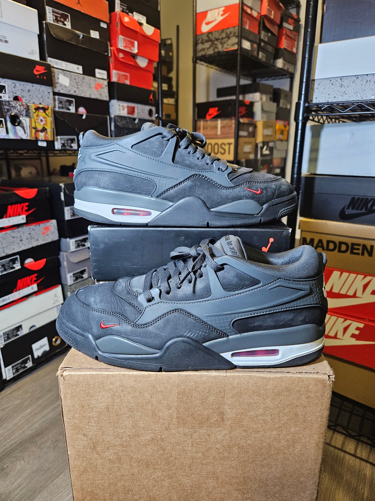 Size 10.5 - Nigel Sylvester x AJ 4 RM SP Driveway Grey