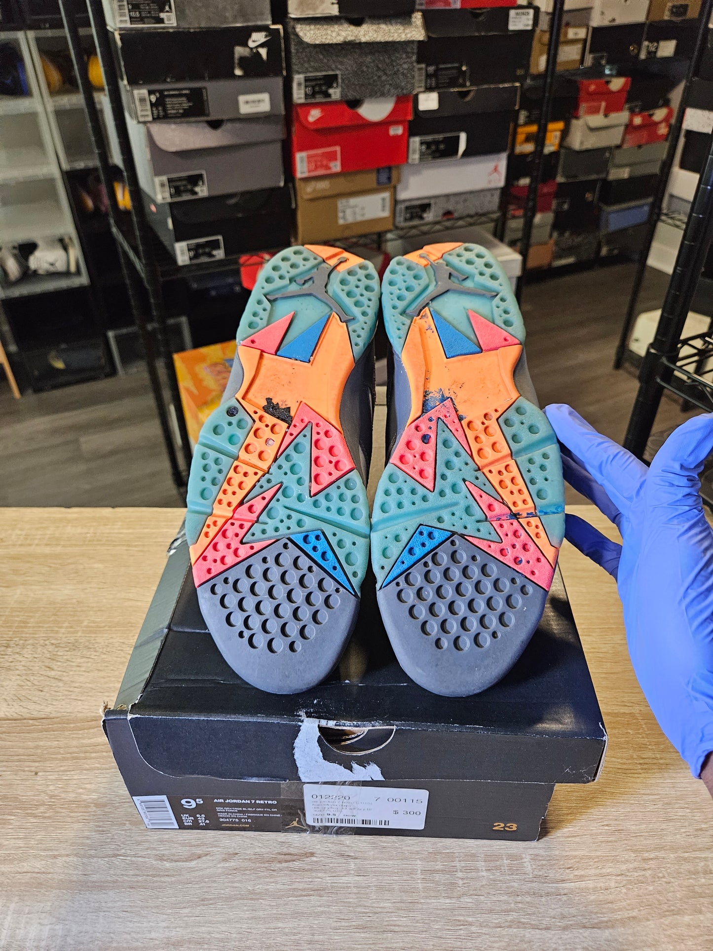 Size 9.5 - AJ 7 Retro Barcelona Days