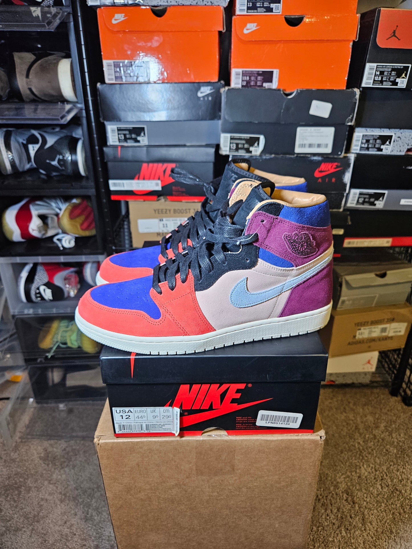 Size 12W - Aleali May x AJ 1 Retro High Court Lux