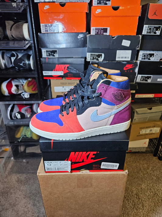 Size 12W - Aleali May x AJ 1 Retro High Court Lux