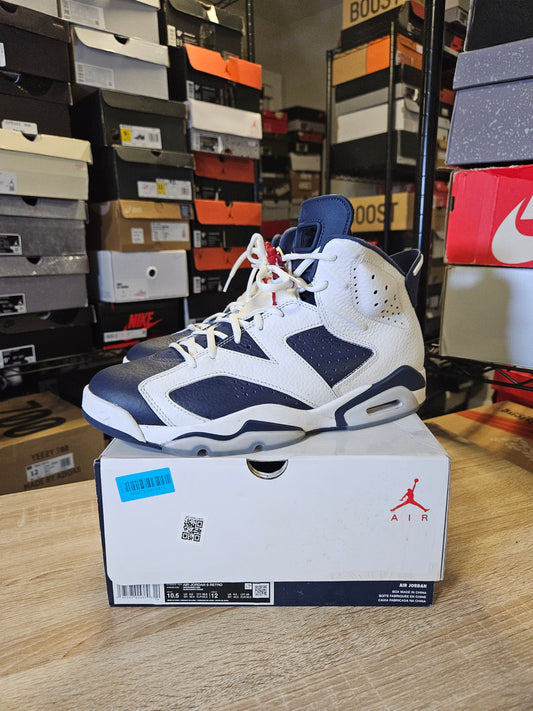 Size 10.5 - AJ 6 Retro 2024 Olympic