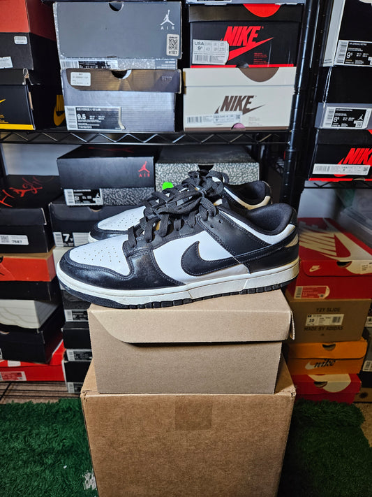 Size 10.5 - Dunk Low Black White