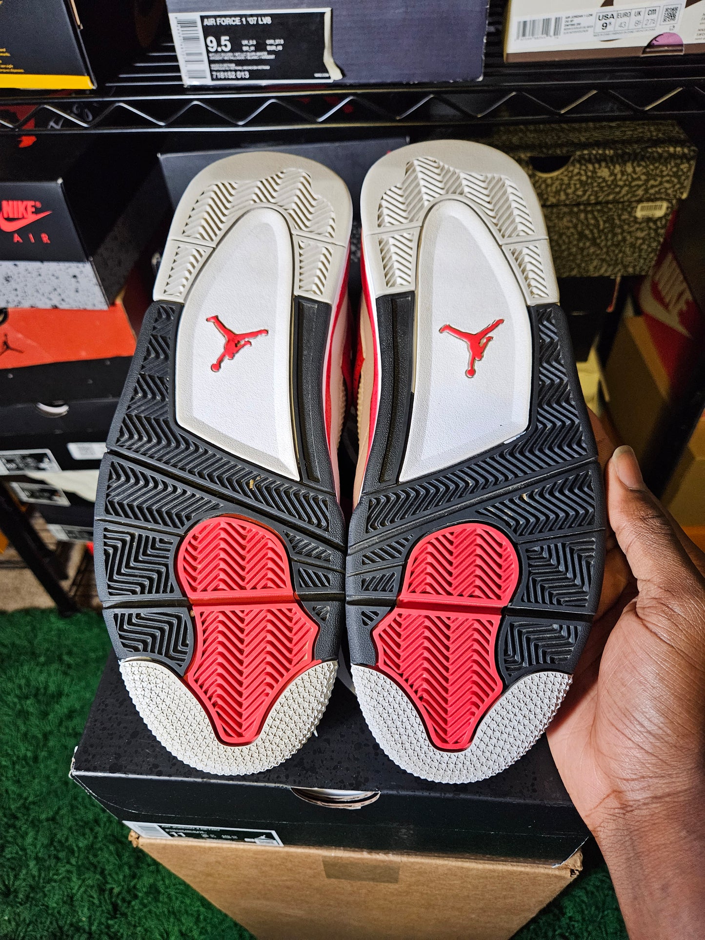 Size 11 - AJ 4 Retro Mid Red Cement