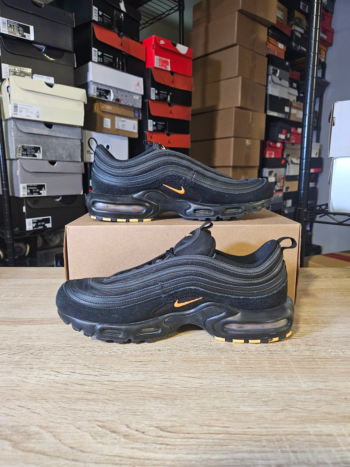 Size 11 -  Air Max Plus 97 Black Hyper Crimson