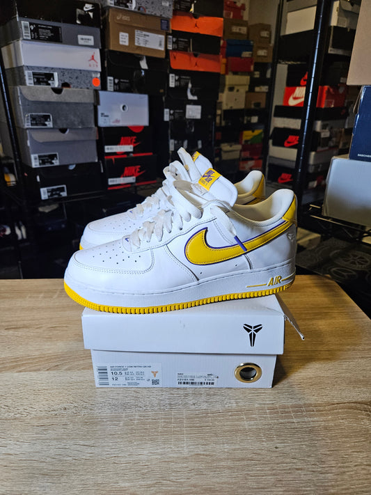 Size 10.5 - Kobe Bryant x Air Force 1 Retro QS Low Lakers Home