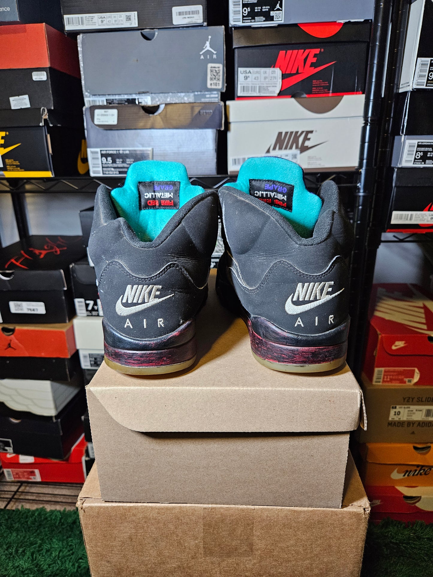 Size 10.5 - AJ 5 Retro Top 3 Black 2020