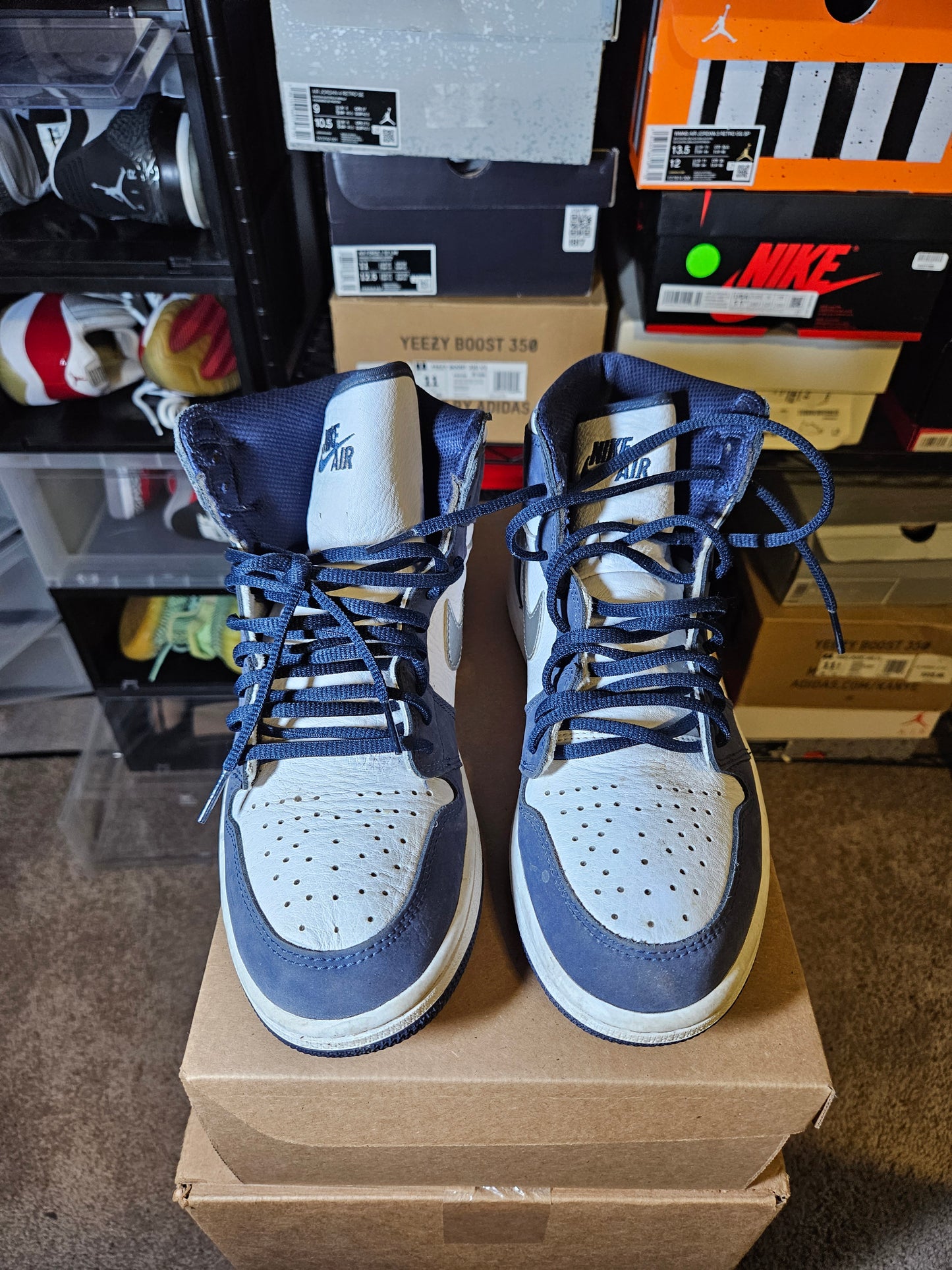 Size 9 - AJ 1 Retro High CO.JP Midnight Navy