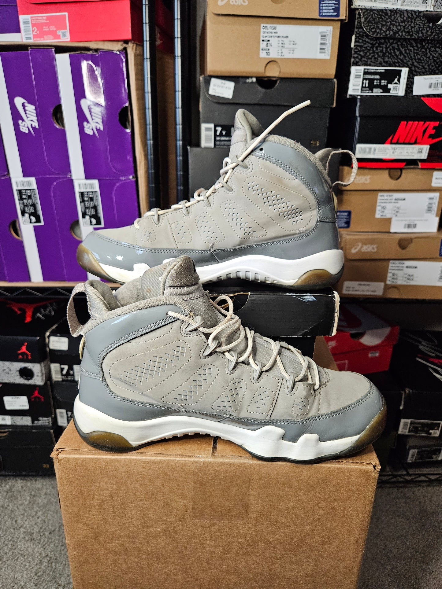 Size 7 - AJ 9 Retro 2012 Cool Grey