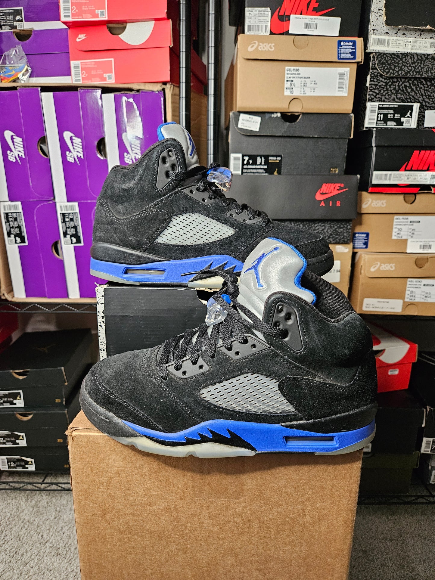Size 8 - AJ 5 Retro Mid Racer Blue