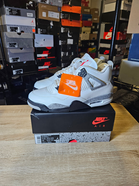 Size 11.5 - AJ 4 Retro OG 2025 White Cement