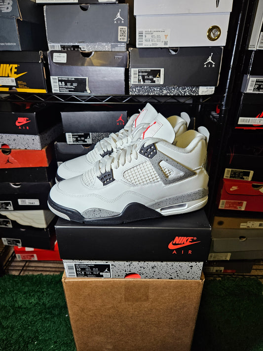 Size 10 - AJ 4 Retro OG 2025 White Cement