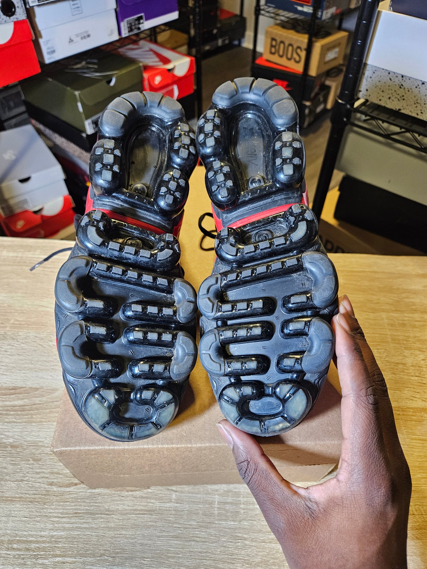 Size 8.5 - Air VaporMax Plus University Red
