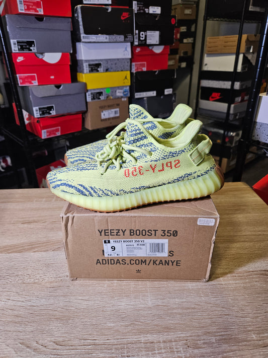 Size 9 - YZY 350 V2 Low Semi Frozen Yellow