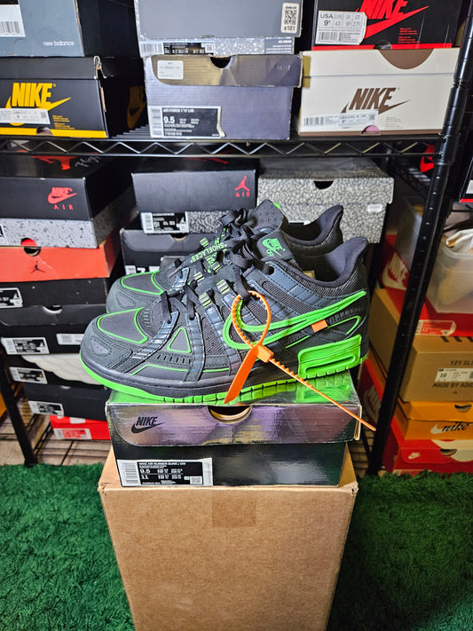 Size 9.5 - Air Rubber Dunk x Off-White Low Green Strike