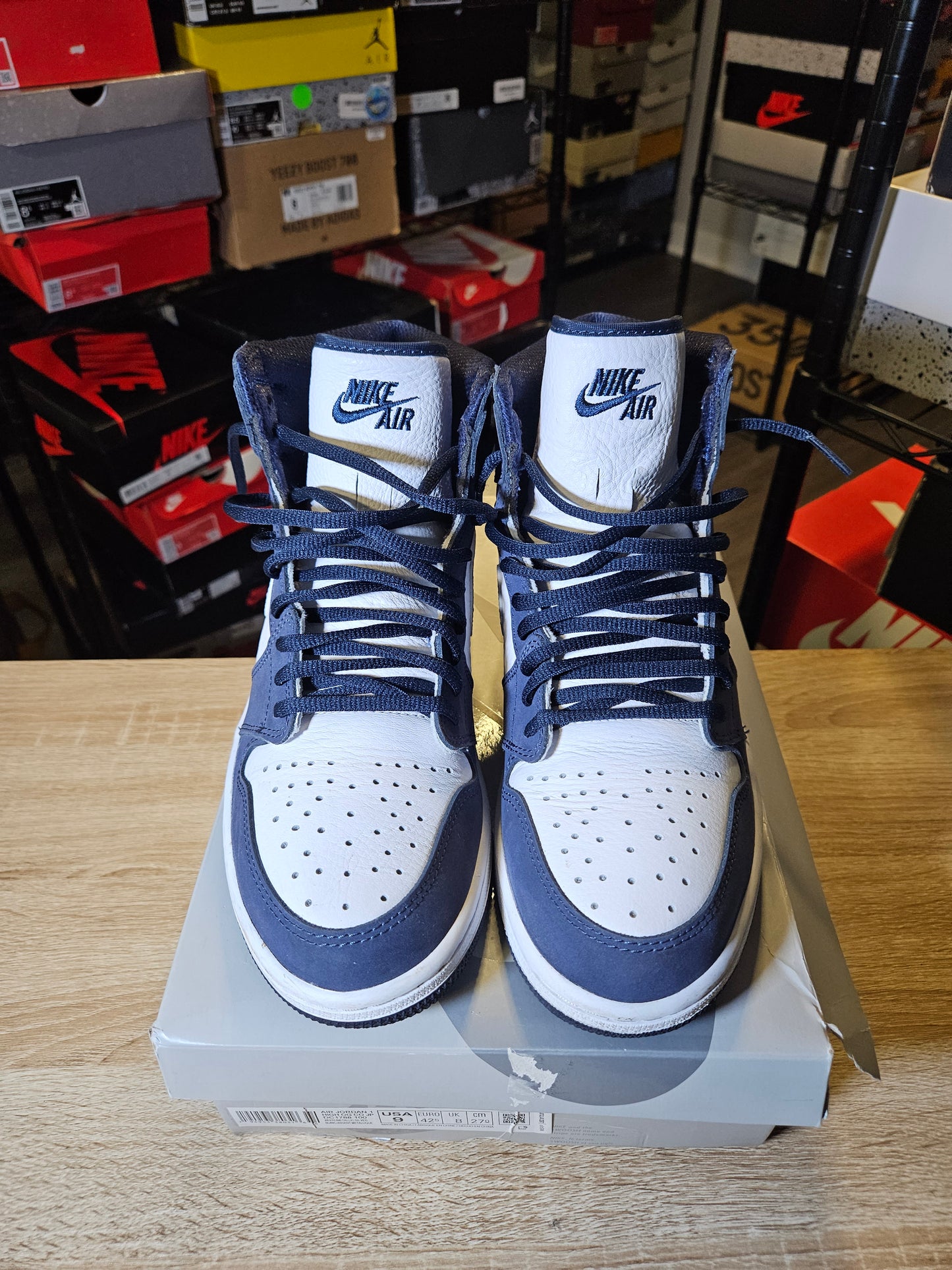 Size 9 - AJ 1 Retro High CO.JP Midnight Navy