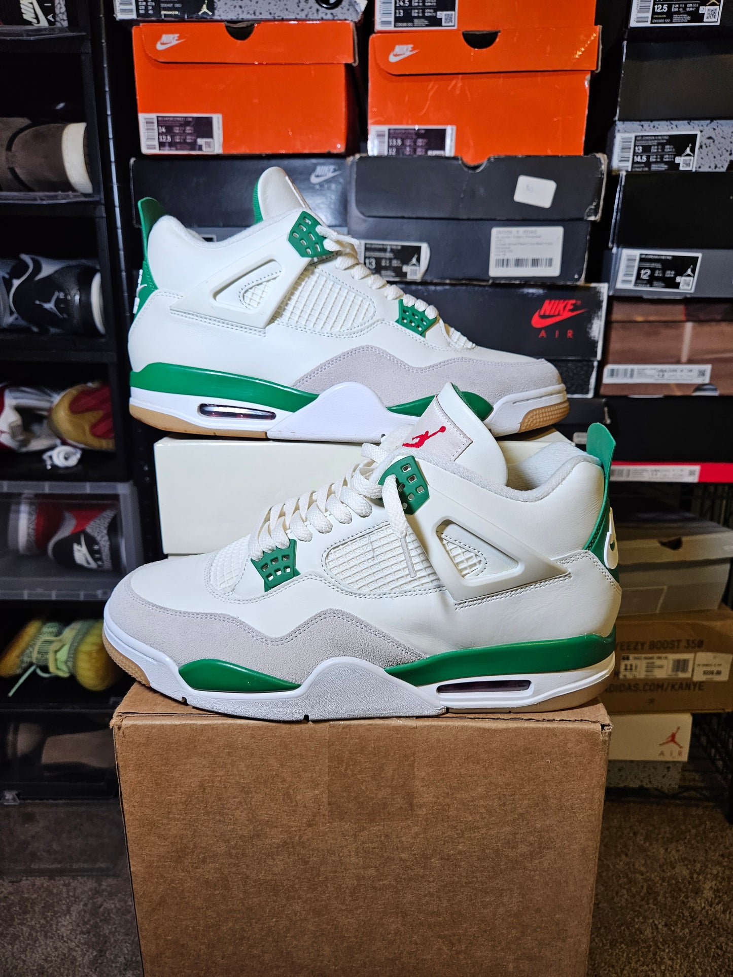 Size 12 - AJ 4 Retro SP x Nike SB Mid Pine Green