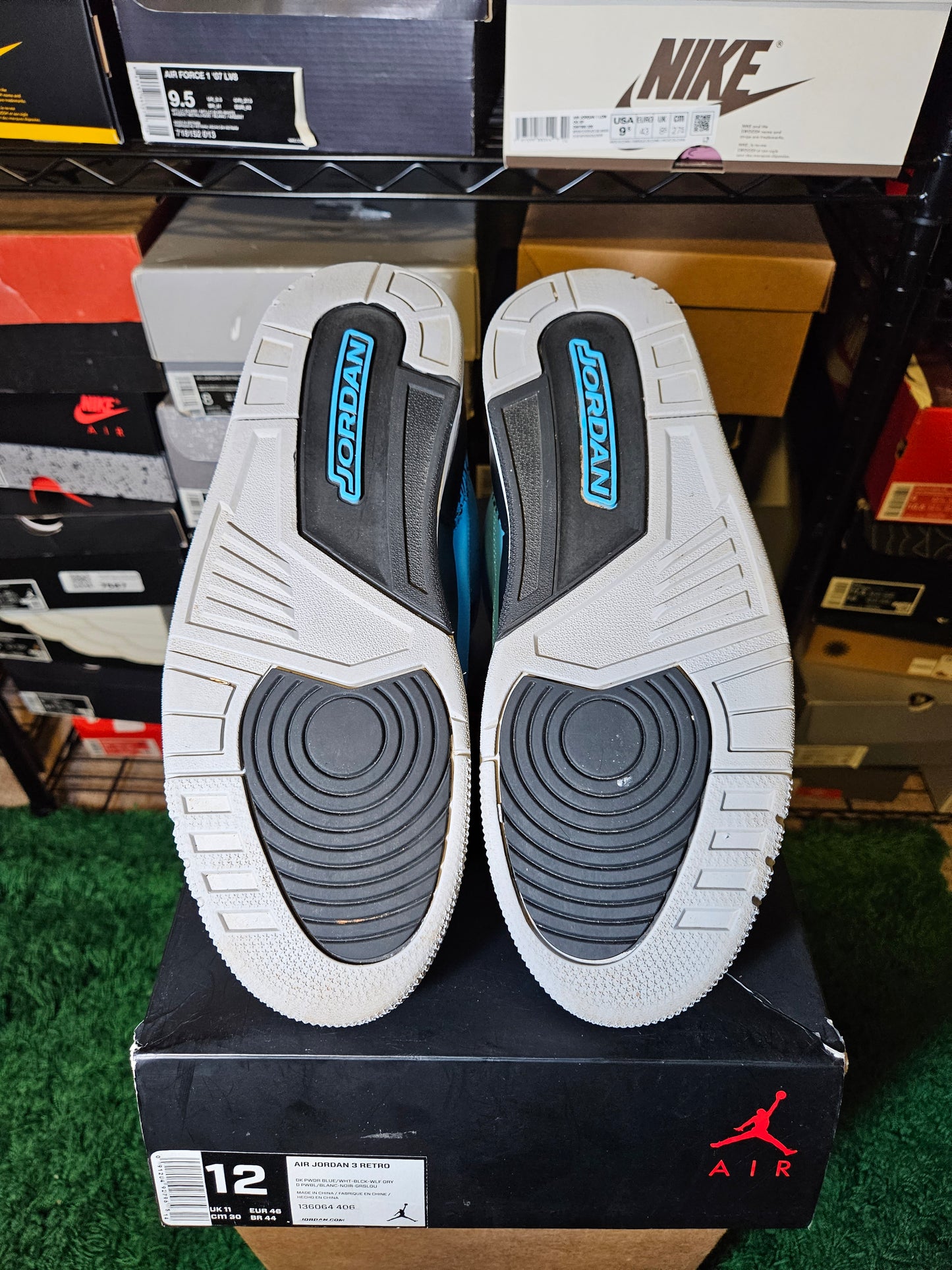 Size 12 - AJ 3 Retro Powder Blue