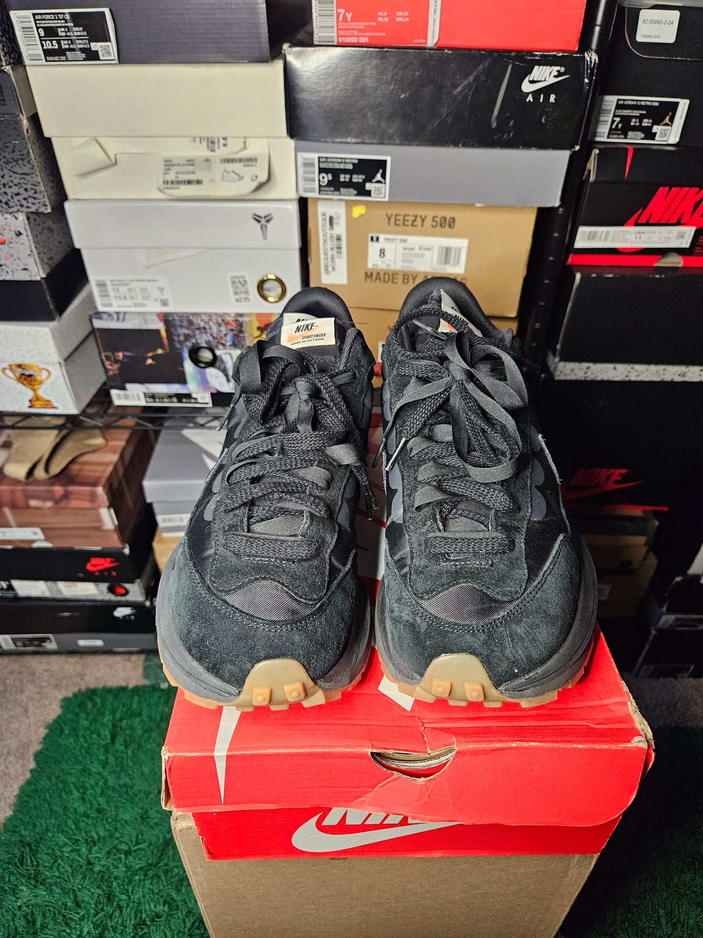Size 11 - VaporWaffle x Sacai Black