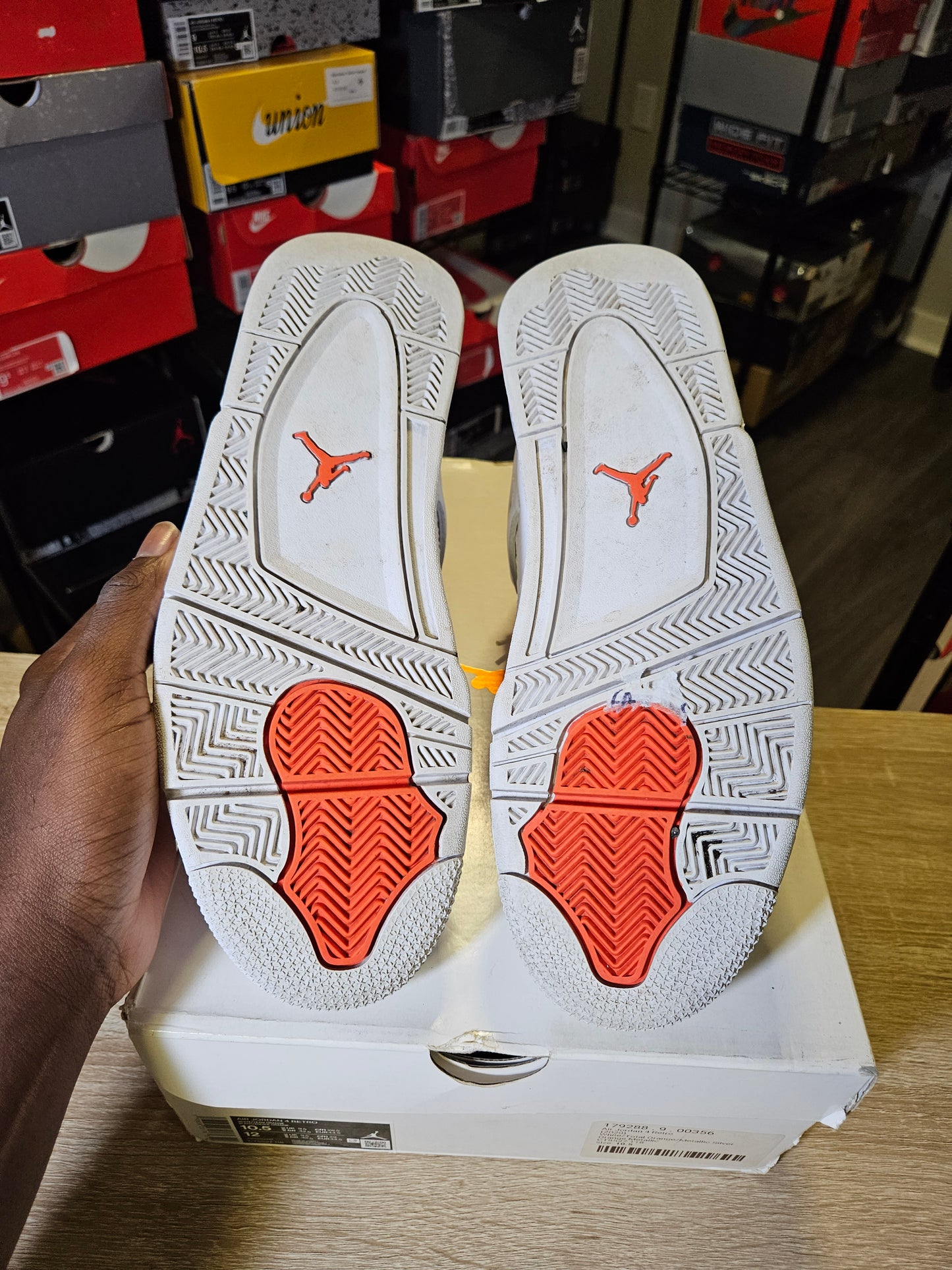 Size 10.5 - AJ 4 Retro Orange Metallic